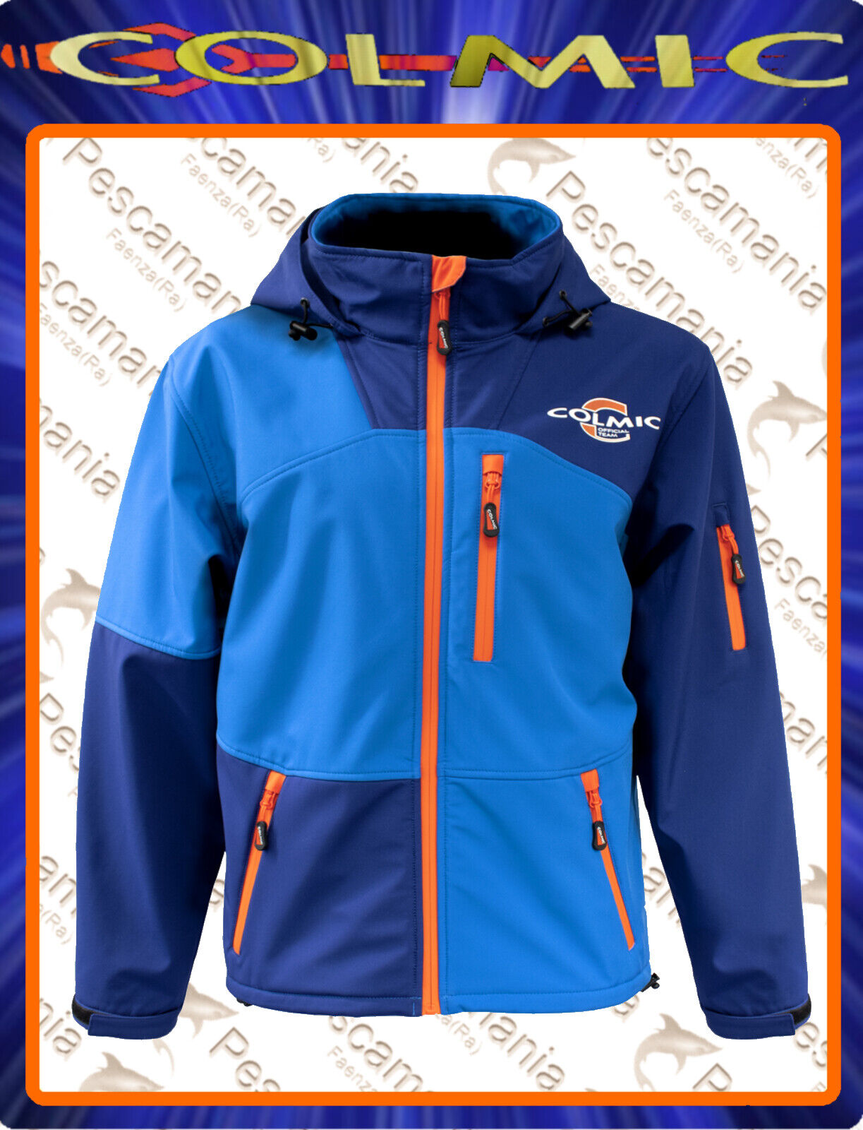 Giacca tecnica Colmic Softshell "OFFICIAL TEAM" TG M cappuccio impermeabile