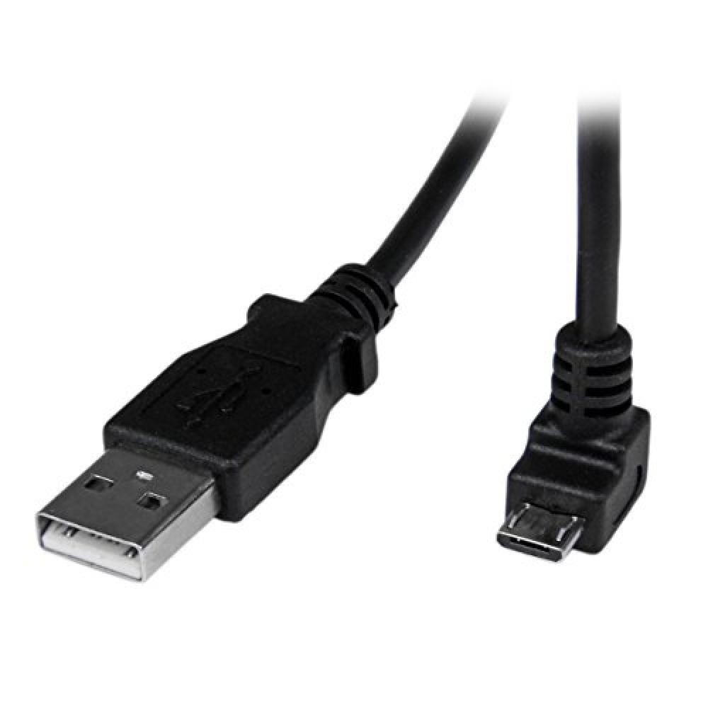 (TG. 2m / 6 ft) Startech.Com Cavo Micro USB 2 M, A a Micro B Angolare Verso Il B
