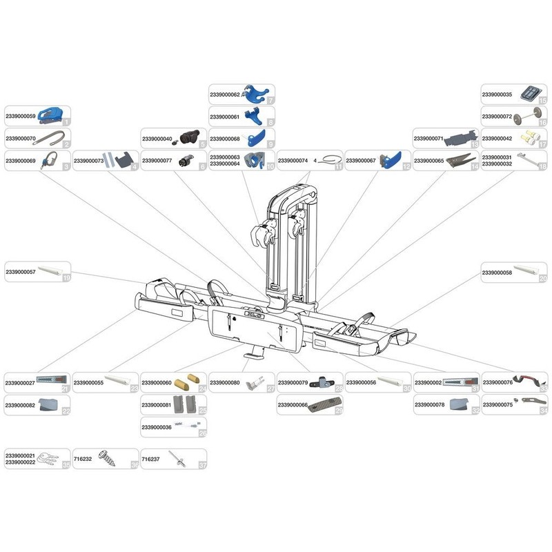 set elastomeri cc-x37 per almada worke 2339000060 XLC bici XLC