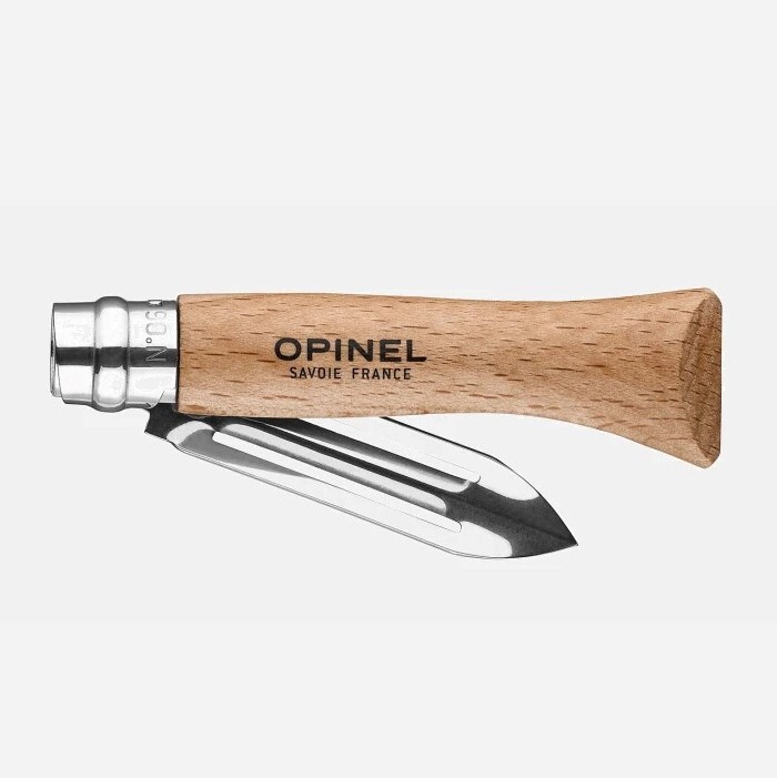 Opinel N°06 Pelapatate Tascabile Inox – Manico in Faggio – Modello 002440