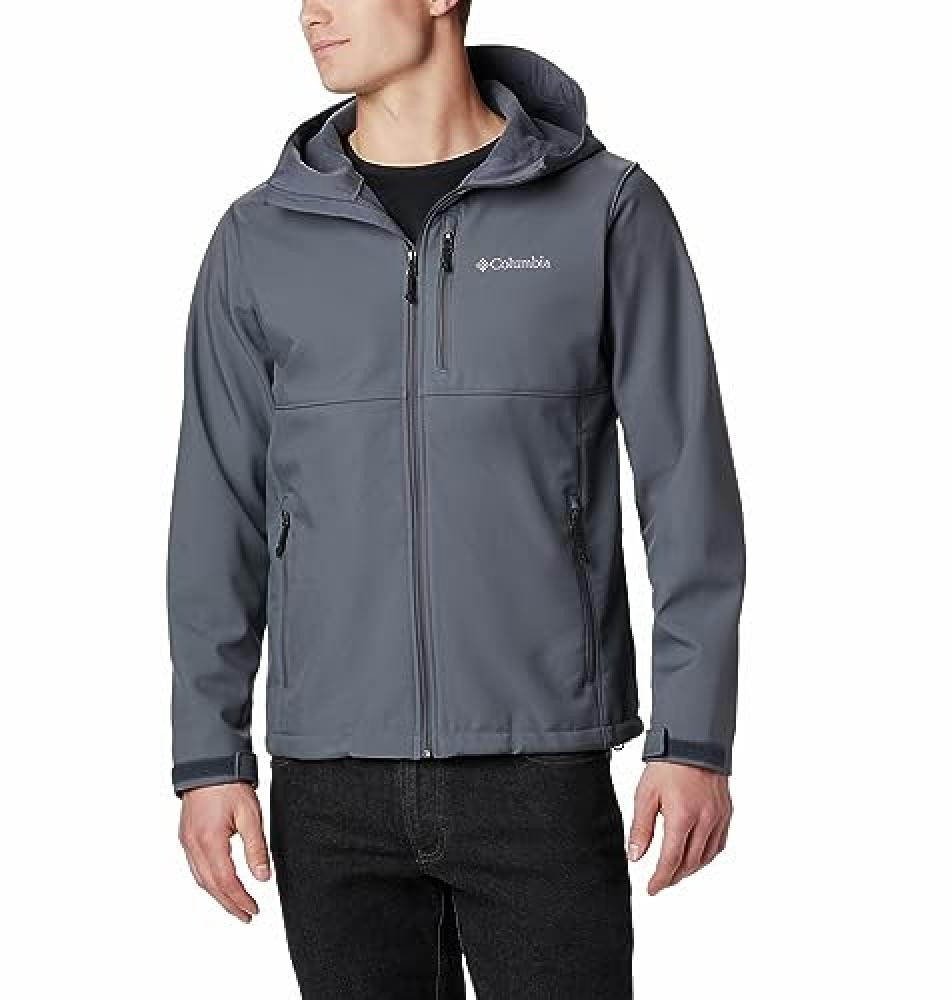 (TG. S) Columbia Ascender Hooded Softshell Jacket, Giacca Softshell Uomo, Graphi