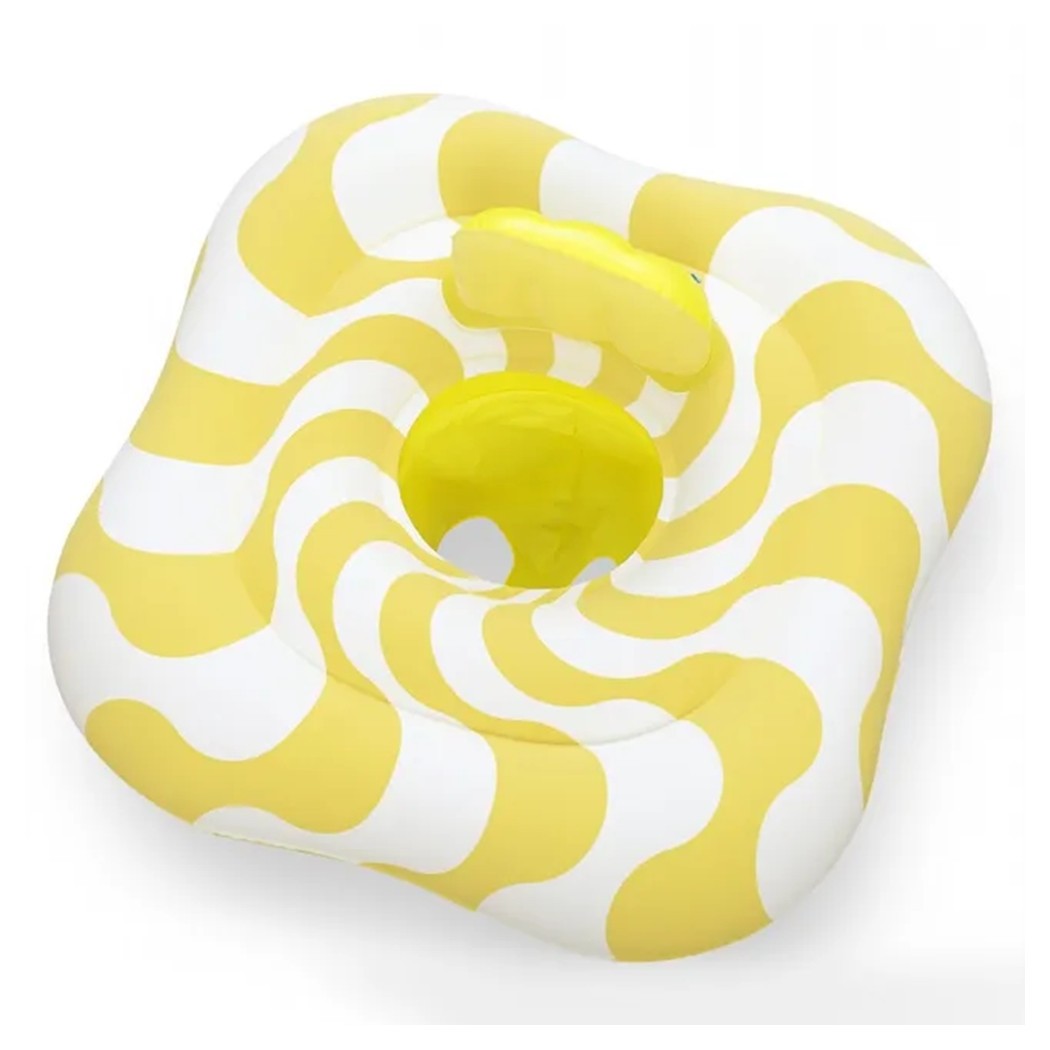 Salvagente A Mutandina Quadrato Gonfiabile Swim Safe Comfort Plush Giallo 79x79c