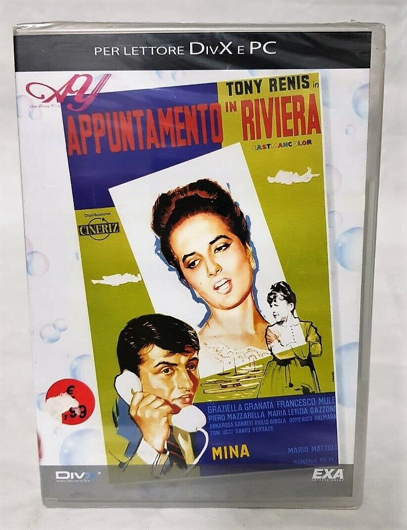 MINA APPUNTAMENTO IN RIVIERA - PER LETTORI VIDEO DVD-DIVX E PC - NUOVO ORIGINALE