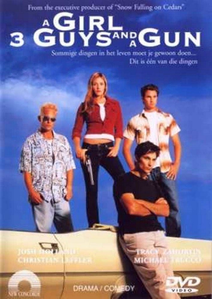 A Girl 3 Guys and a Gun (DVD) Josh Holland Christian Leffler Tracy Zahoryin