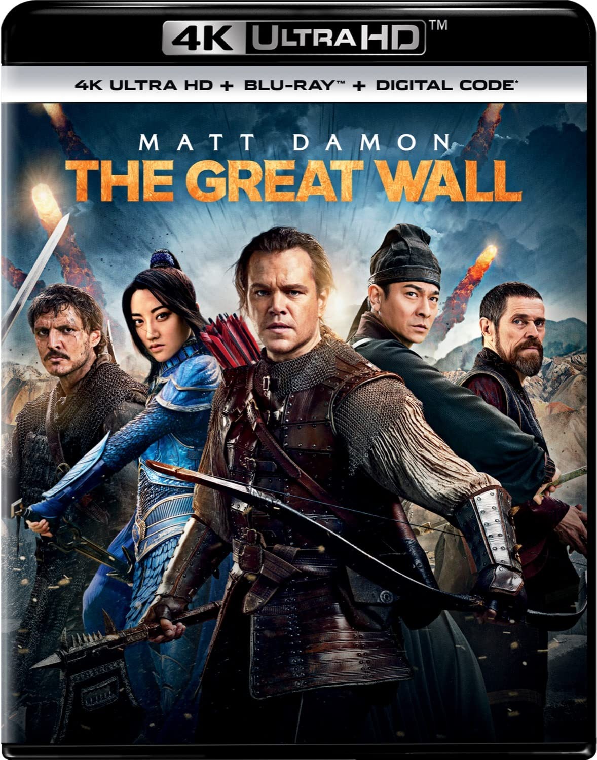 The Great Wall (4K UHD Blu-ray) Matt Damon Jing Tian Pedro Pascal Willem Dafoe