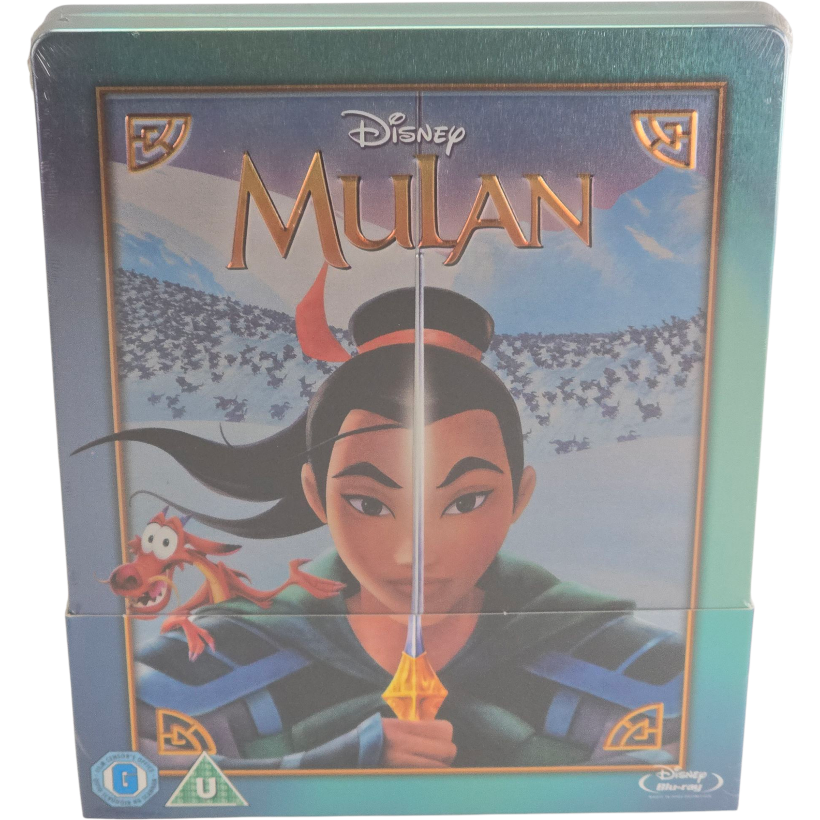 Mulan Blu-Ray Steelbook Débossé Zavvi Edizione Limitata Disney Collezione Zona