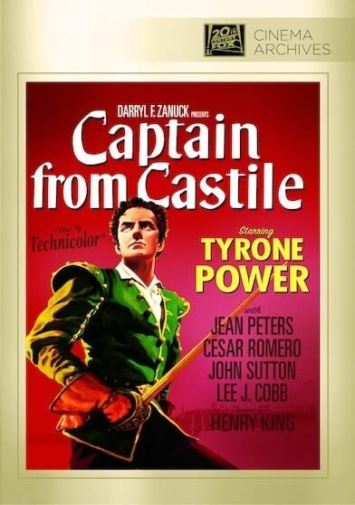 Captain From Castile (DVD) Antonio Moreno Cesar Romero Jean Peters John Sutton