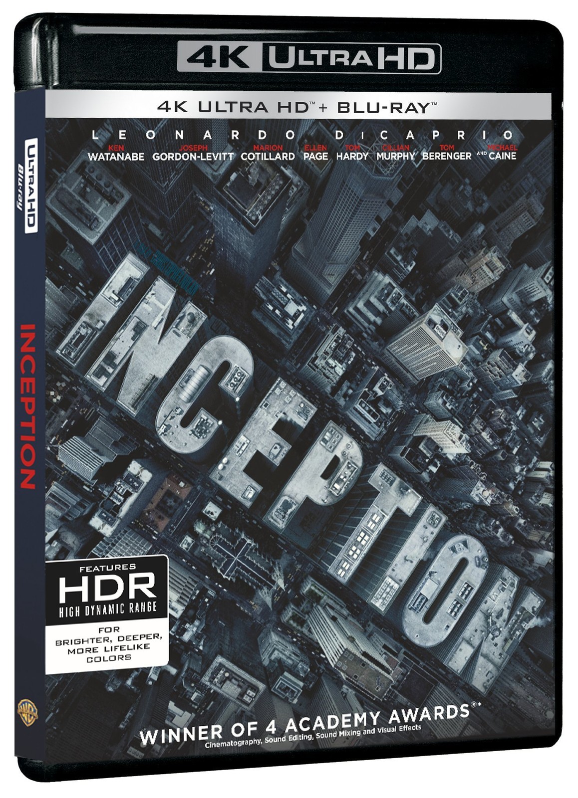 Inception (4K UHD Blu-ray) Christopher Nolan Leonardo Dicaprio Tom Hardy