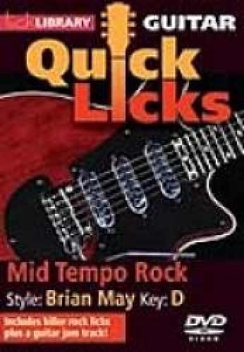 Guitar Quick Licks - Mid Tempo Rock, Brian May Style [Region Free] - DVD - New
