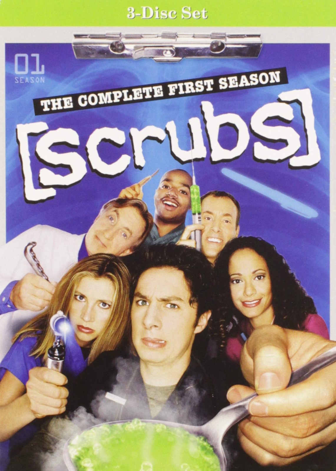 Scrubs - The Complete First Season (DVD) Zach Braff Sarah Chalke Donald Faison