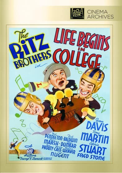 Life Begins In College (DVD) Al Ritz Gloria Stuart Harry Ritz Jimmy Ritz