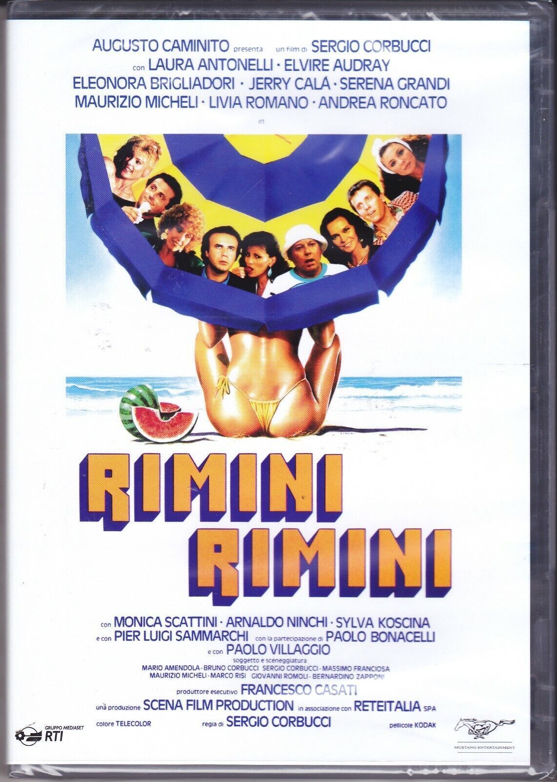 Dvd RIMINI RIMINI con P.Villaggio M.Micheli L.Antonelli J.Cala' S.Grandi nuovo