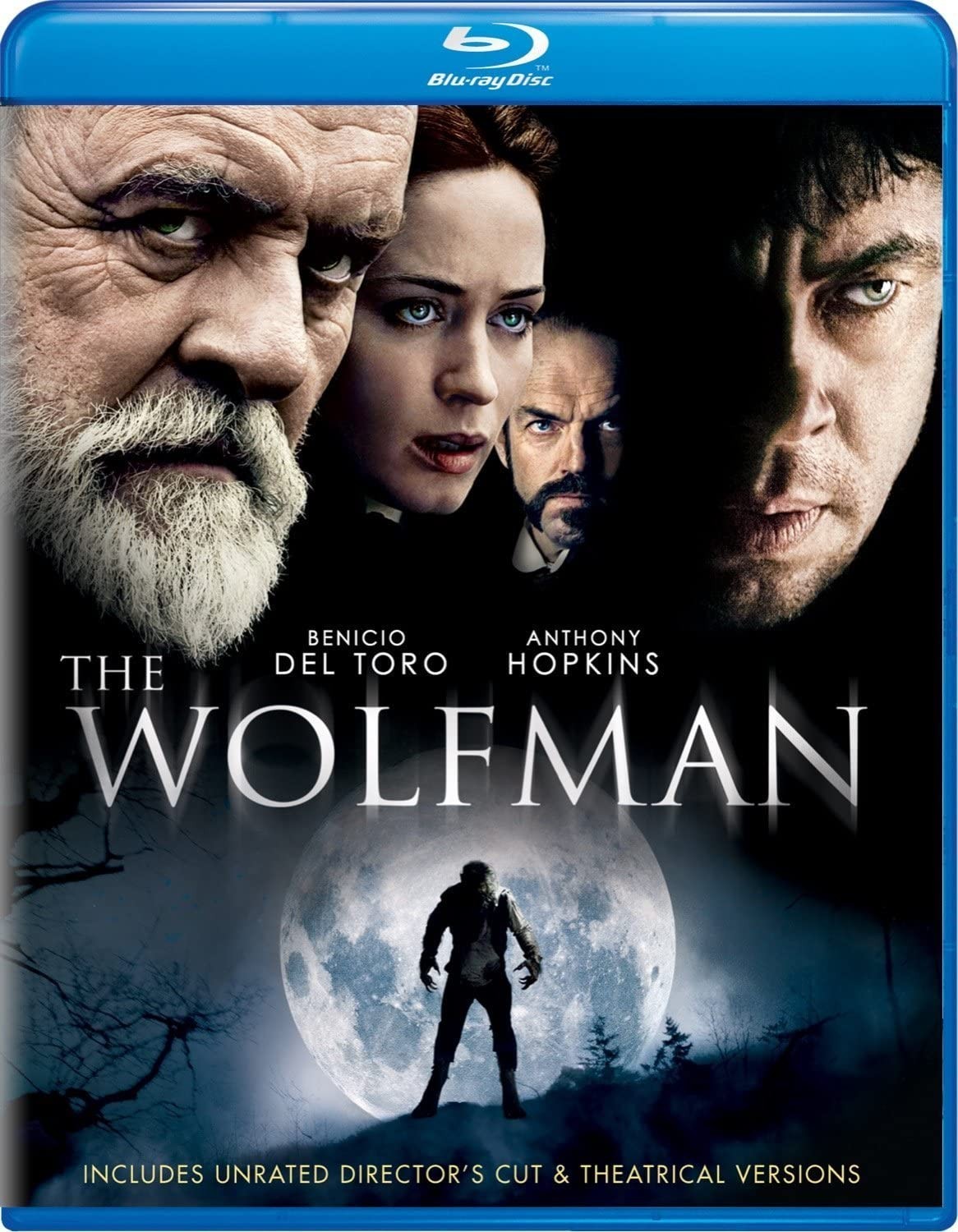 The Wolfman (2010) (Blu-ray) Benicio Del Toro Anthony Hopkins Emily Blunt