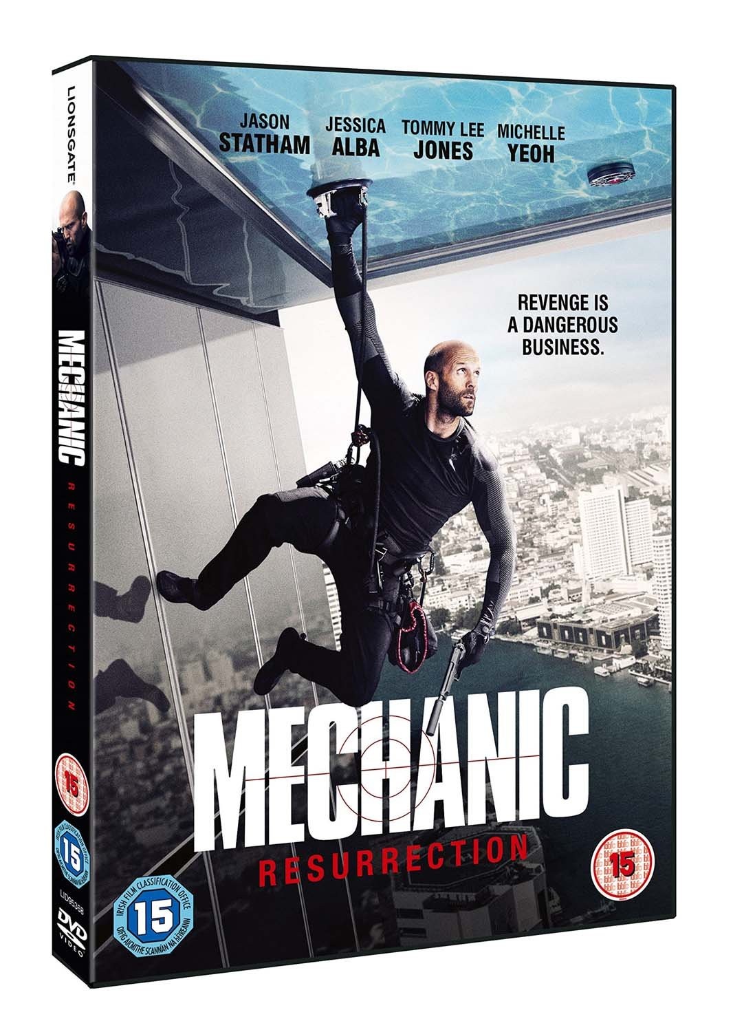 Mechanic: Resurrection (DVD) Jason Statham Jessica Alba Tommy Lee Jones