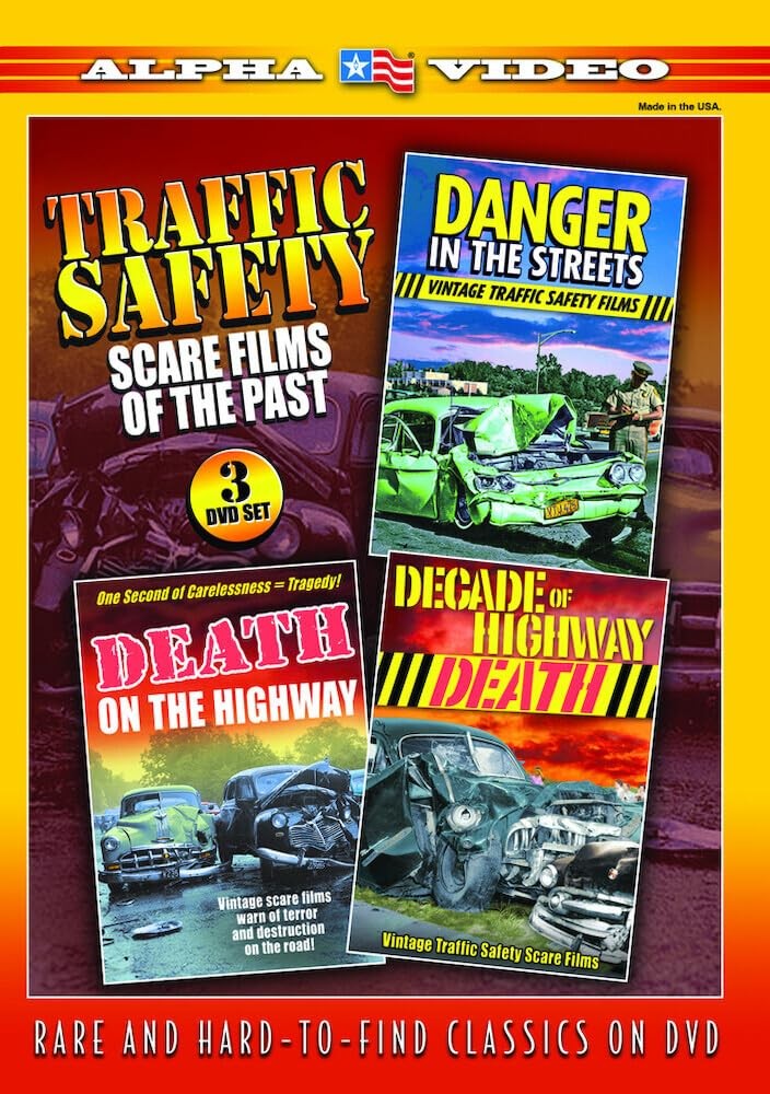 Traffic Safety Scare Films of the Past (DVD) James Stewart Dick Van Dyke