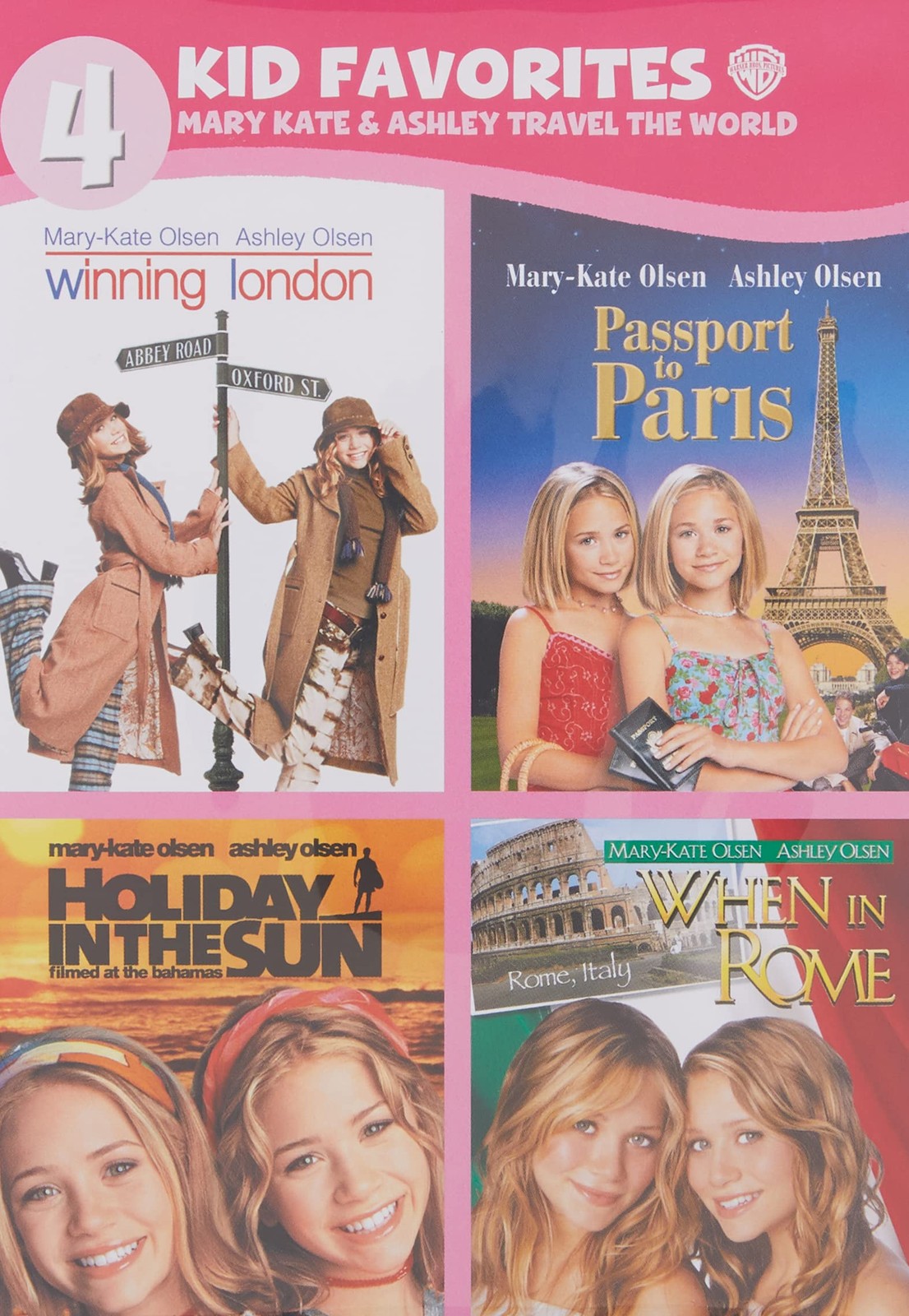 4 Kid Favorites: Mary-Kate & Ashley Travel the World (DVD) Various