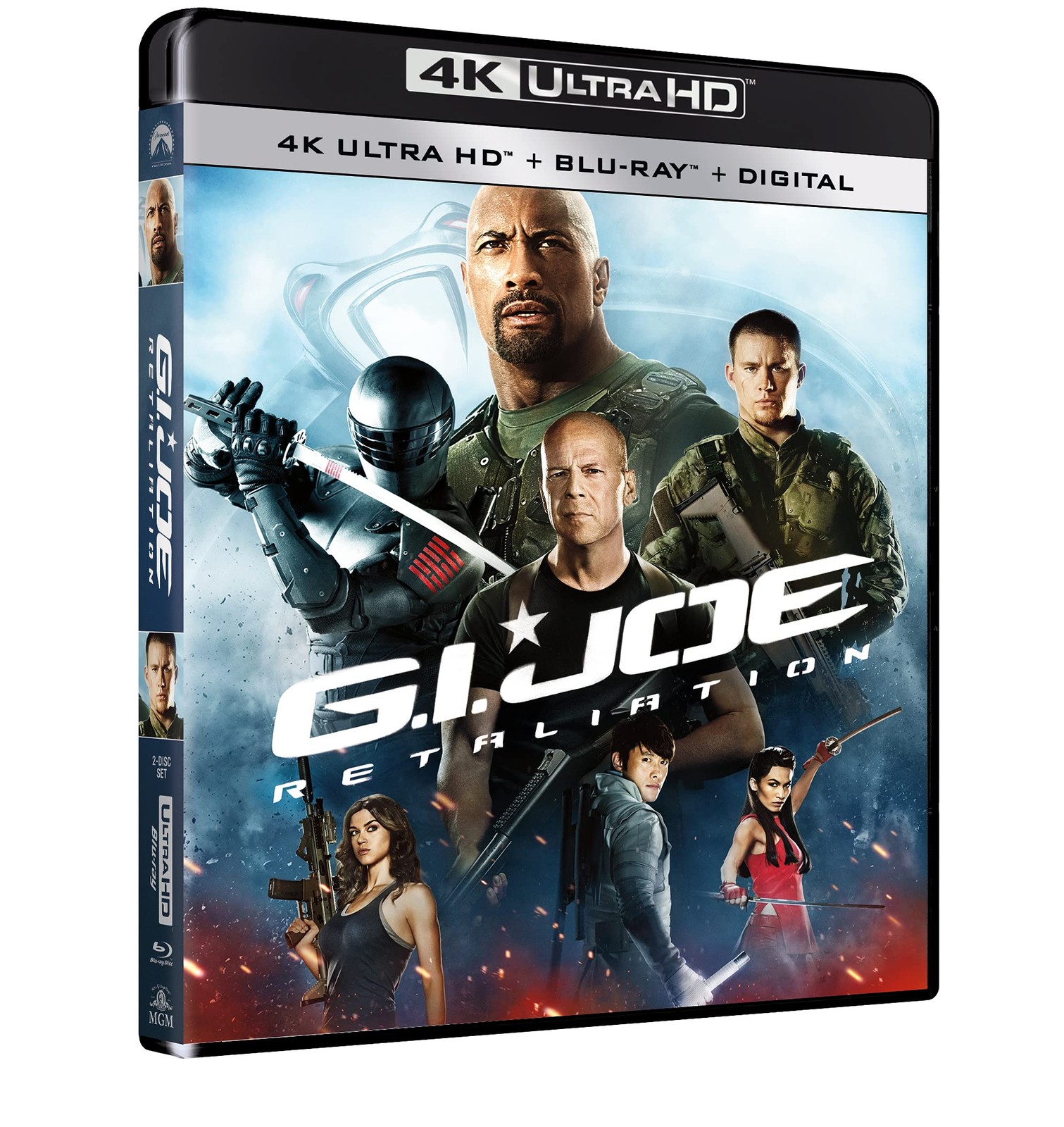 GI Joe Retaliation (4K UHD Blu-ray) Dwayne Johnson Bruce Willis Channing Tatum