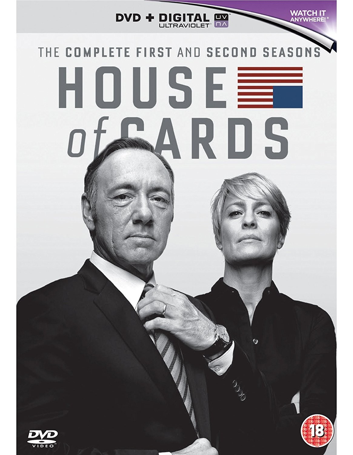 House Of Cards - Season 1-2 (DVD) Kevin Spacey Robin Wright Michael Kelly
