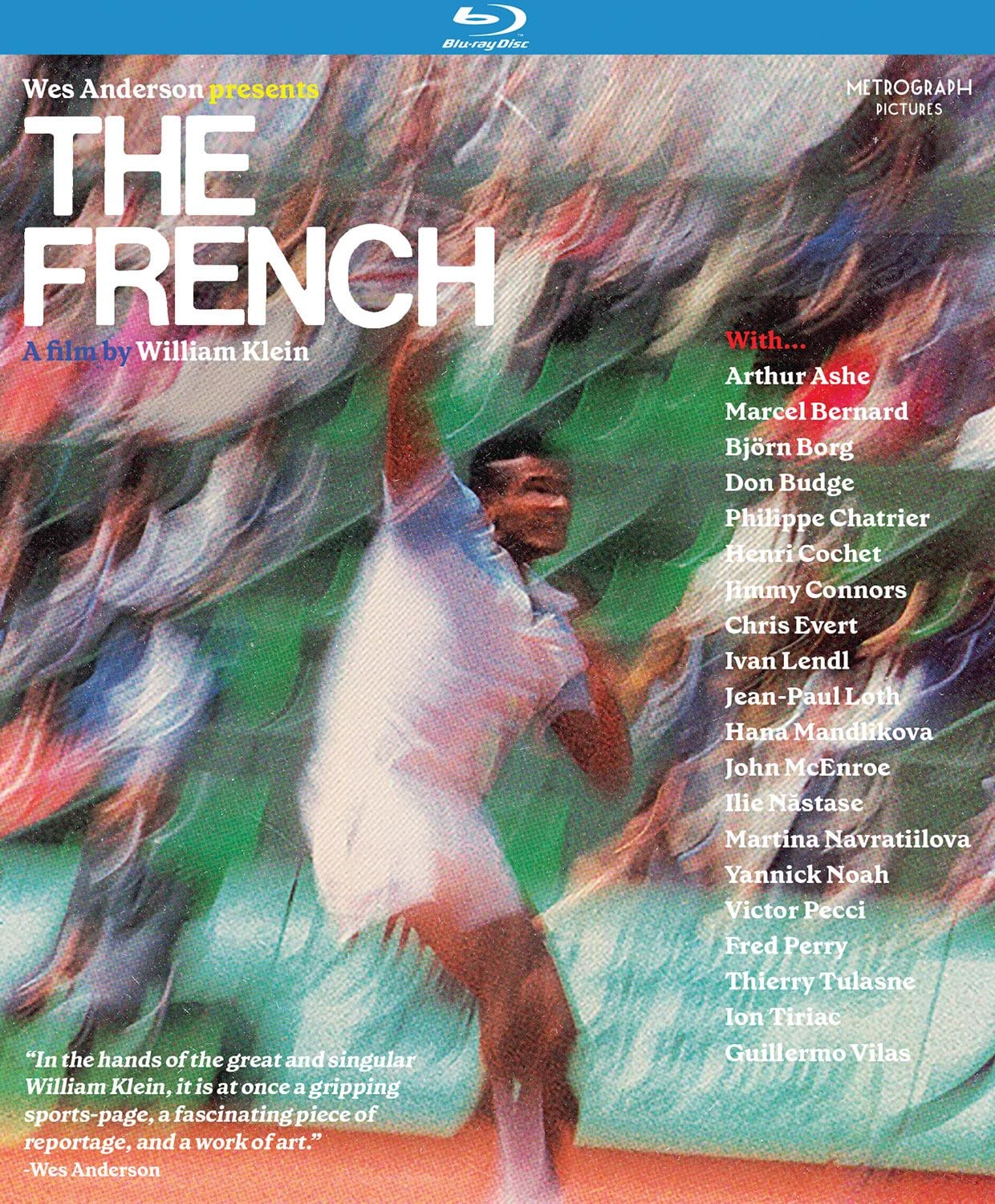The French (Blu-ray) Arthur Ashe Martina Navratilova John McEnroe Chris Evert