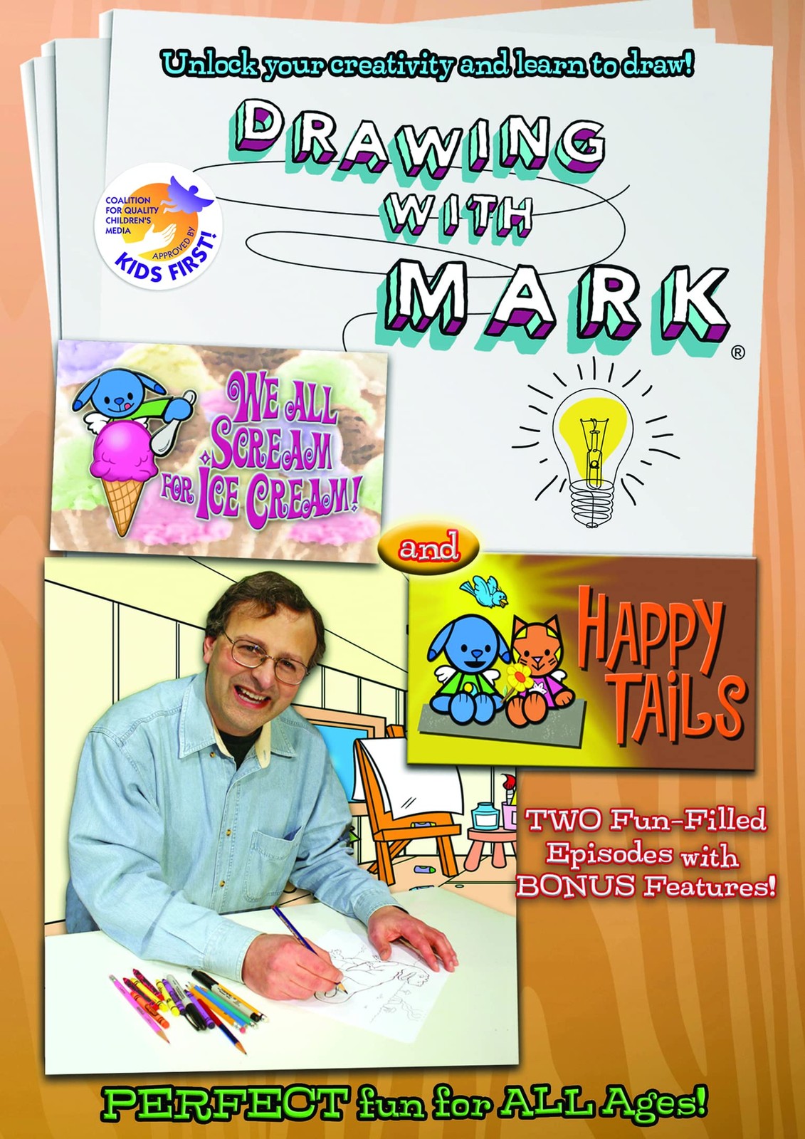Drawing with Mark: Happy Tails & We All Scream for Ice Cream (DVD) Robert Palmer