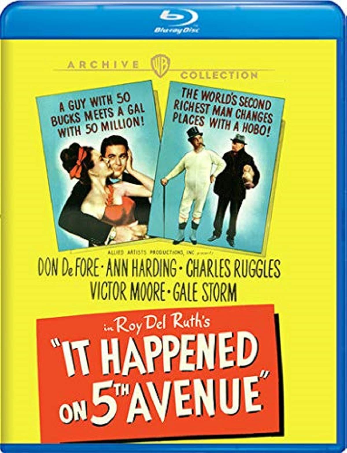 It Happened on 5th Avenue (Blu-ray) Don DeFore Ann Harding Charles Ruggles