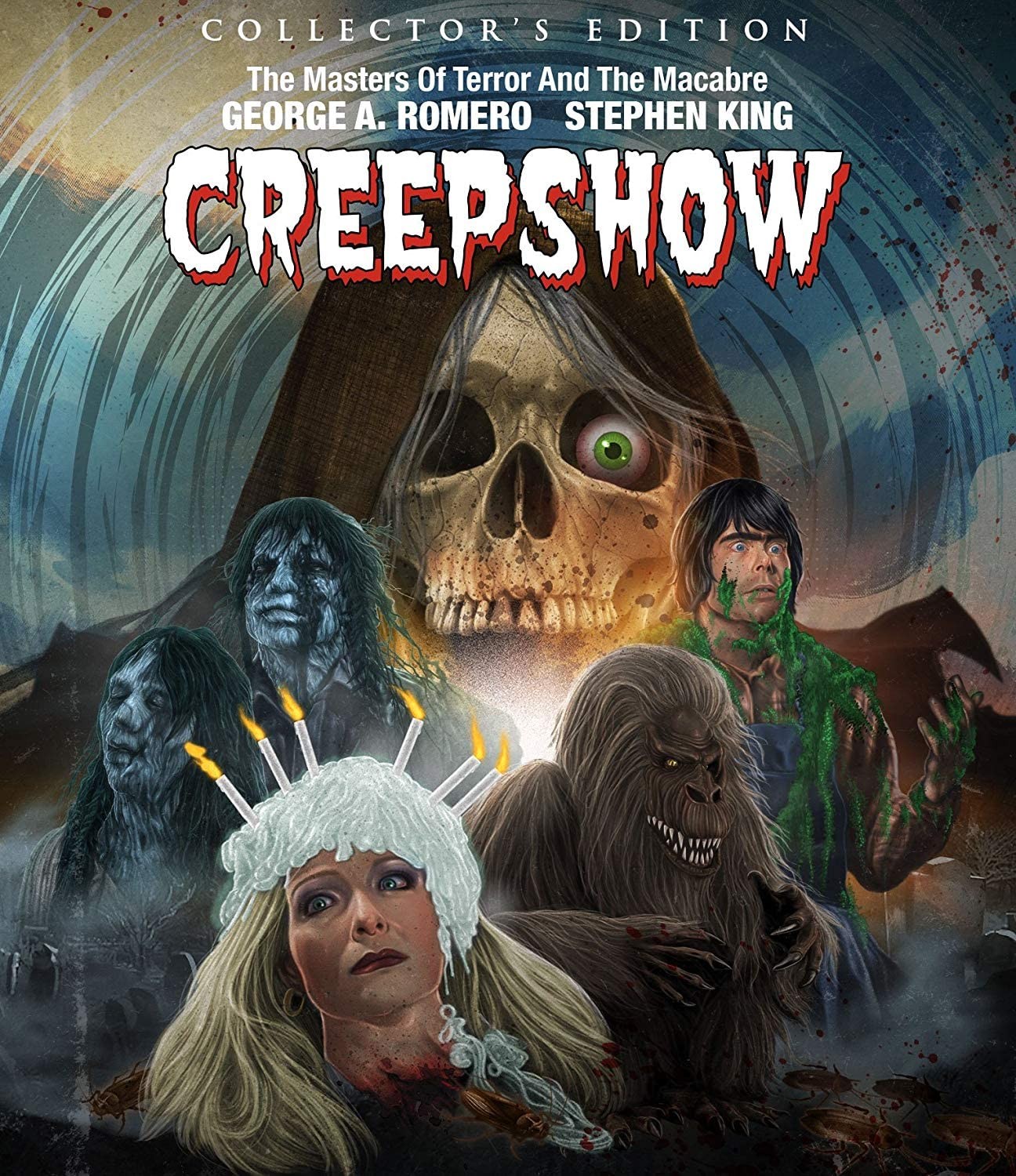 Creepshow (Blu-ray) Stephen King Hal Holbrook Adrienne Barbeau Leslie Nielsen