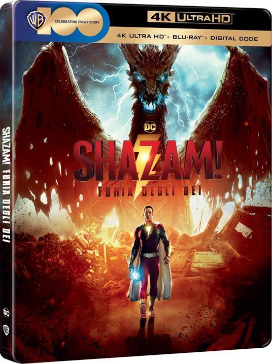 SHAZAM! 2 - FURIA DEGLI DEI  STEELBOOK   4K ULTRA HD +