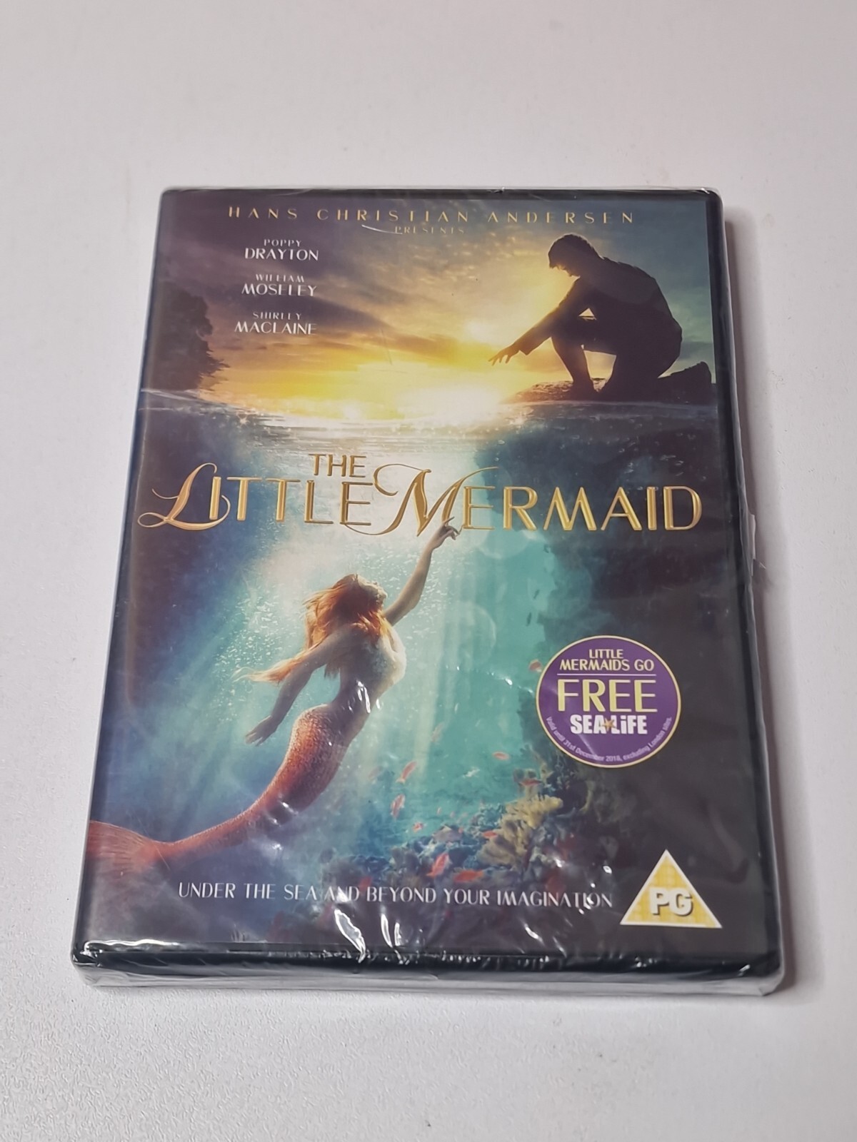 The Little Mermaid (DVD, 2018) Region 2 (nuovo e sigillato)