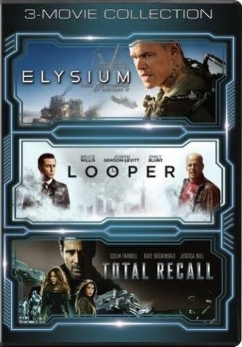 Elysium / Looper / Total Recall (2012) - Set [Region Free] - DVD - New