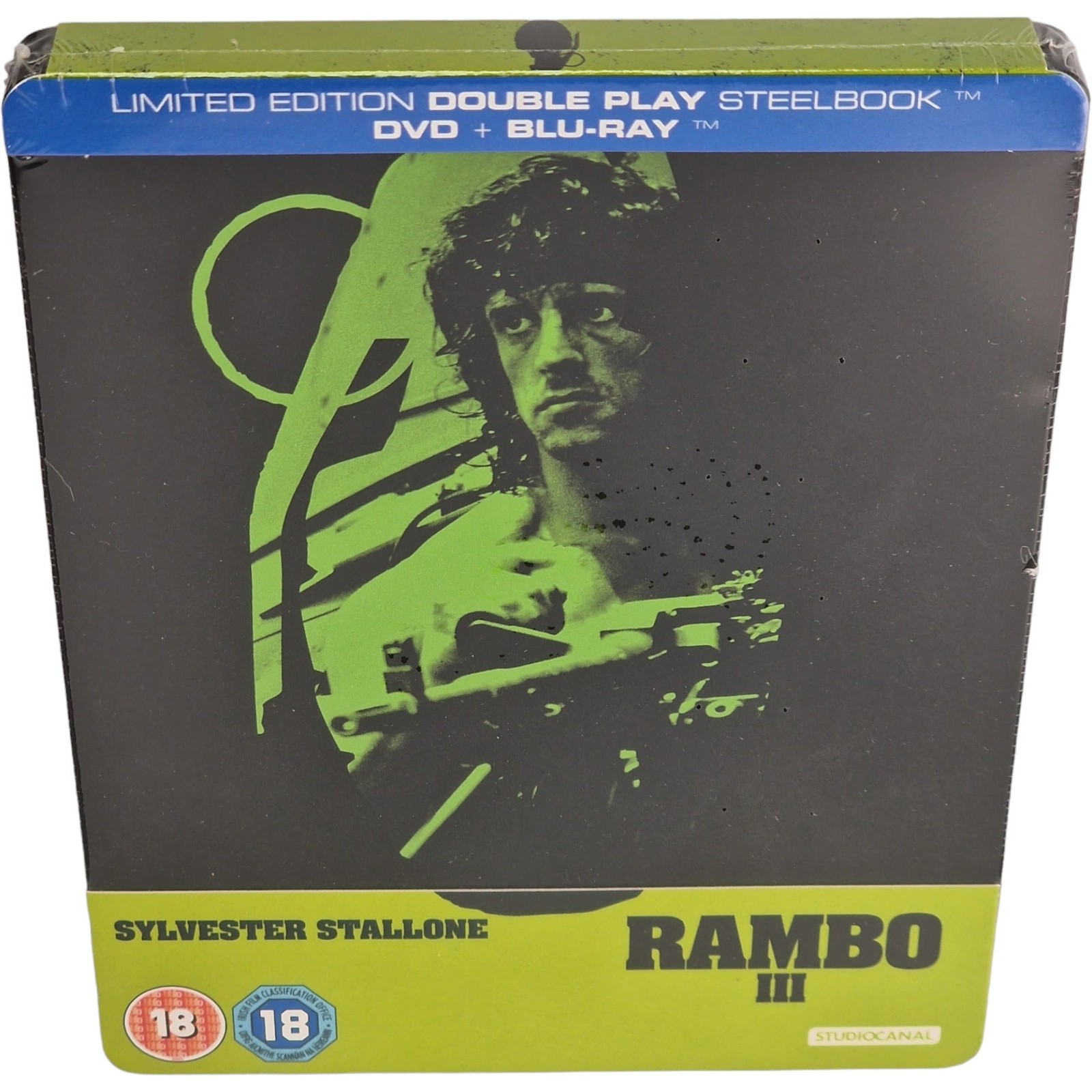 Rambo III SteelBook Blu-Ray + DVD Edizione Limitata Zavvi 2013 Zona Libera [-18]