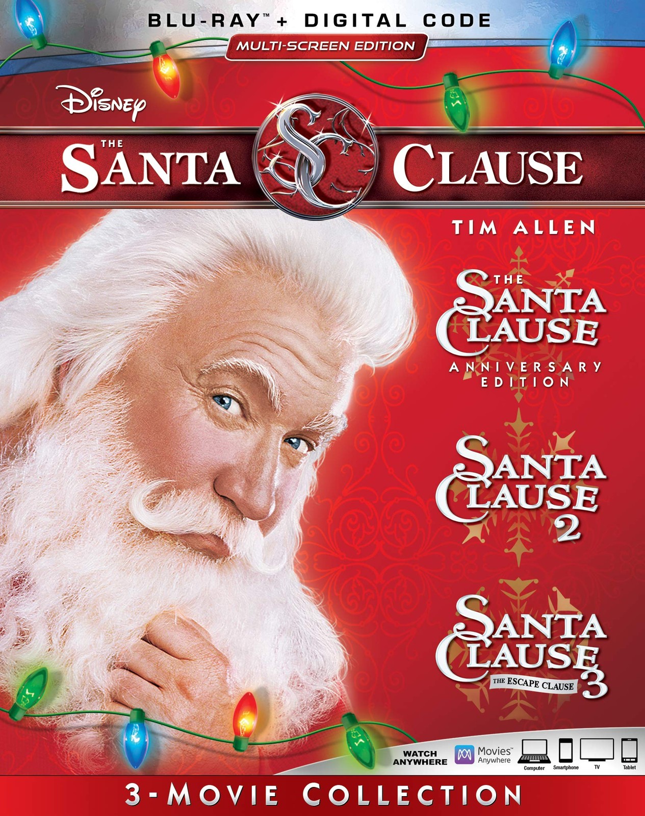 The Santa Clause 3-Movie Collection (Blu-ray) Tim Allen Elizabeth Mitchell