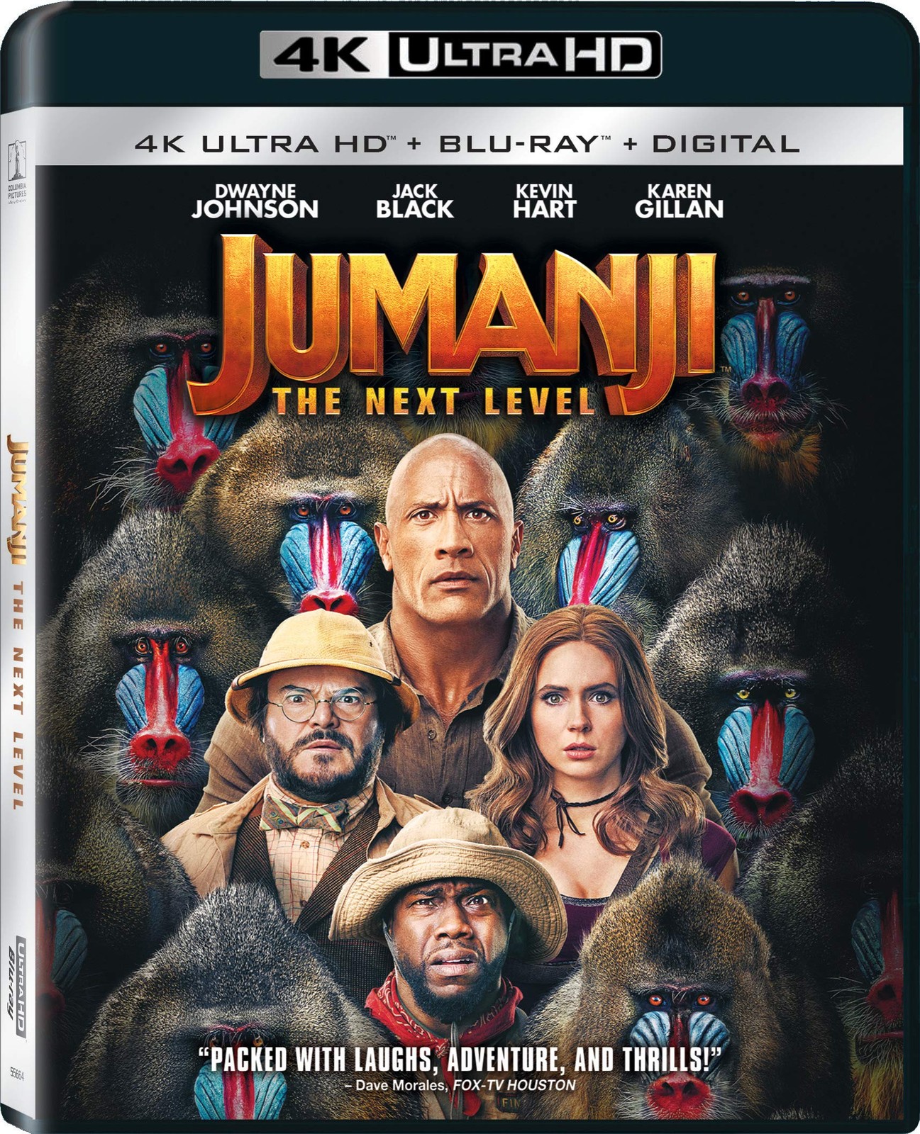 Jumanji: The Next Level (4K UHD Blu-ray) Dwayne Johnson Jack Black Kevin Hart