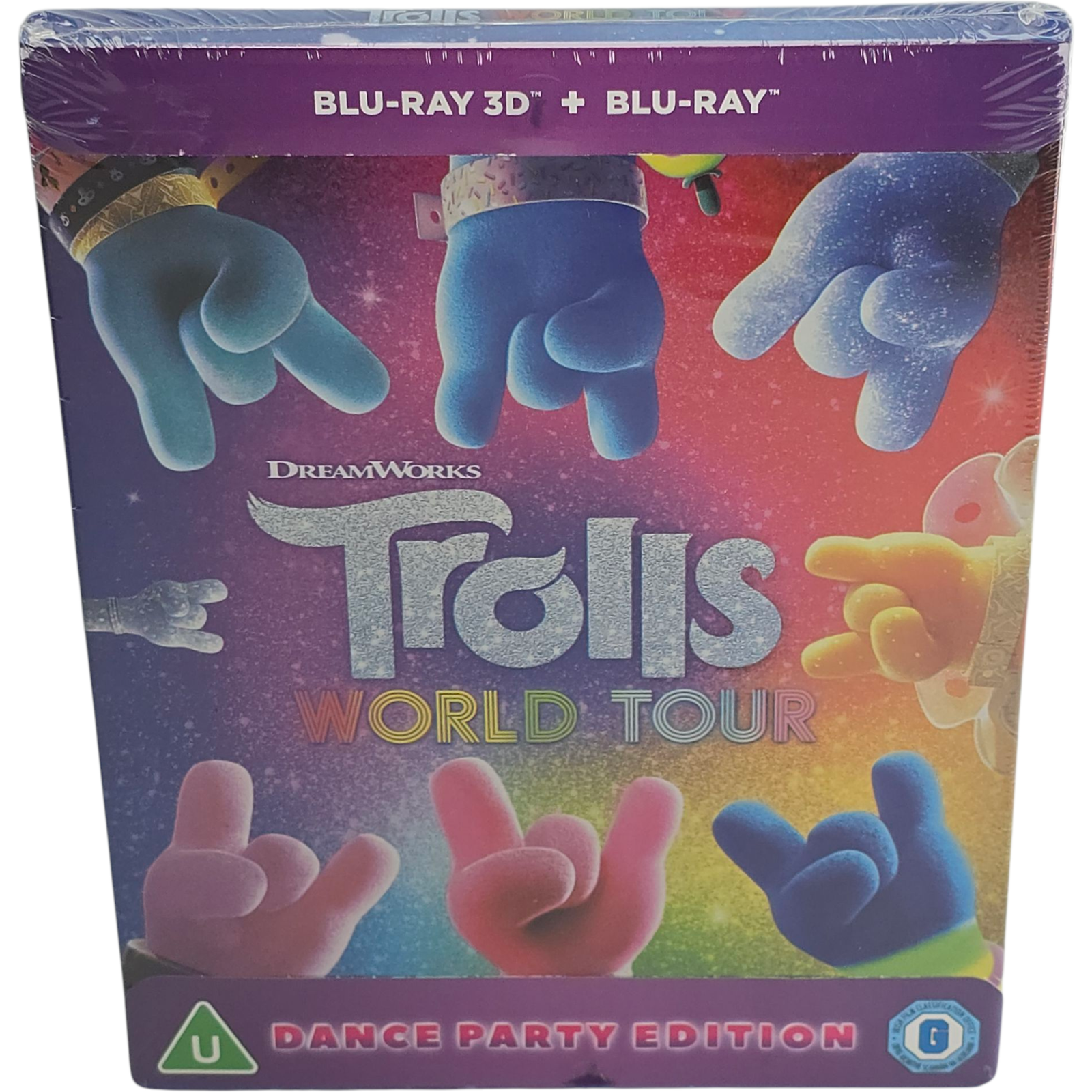 Trolls World Tour Blu-Ray 3D + Blu-Ray SteelBook Zavvi Esclusivo Regione B