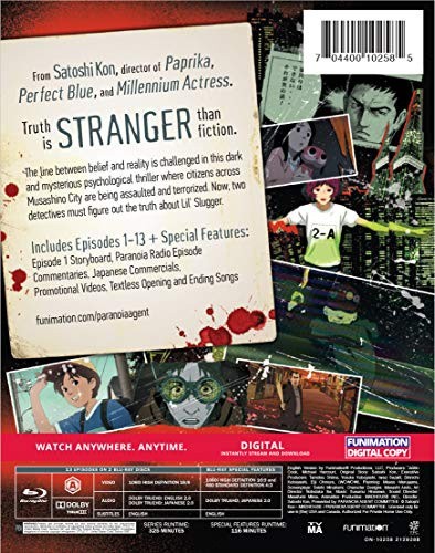 Paranoia Agent - The Complete Series - Steelbook [Region Free] [Blu-ray] - DVD