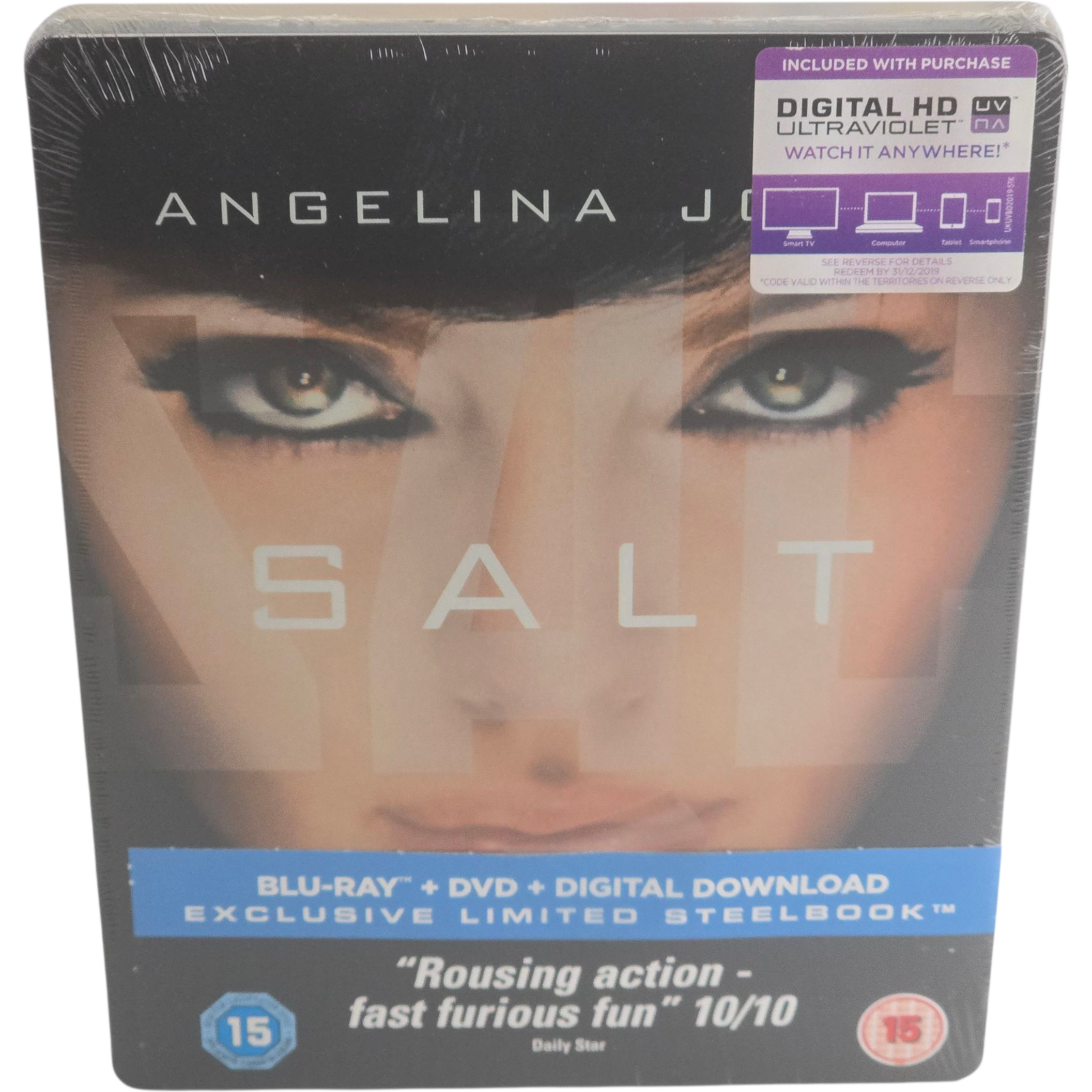 Salt Blu-Ray SteelBook Zavvi 2017 Edizione Limitata Esclusiva Regione B