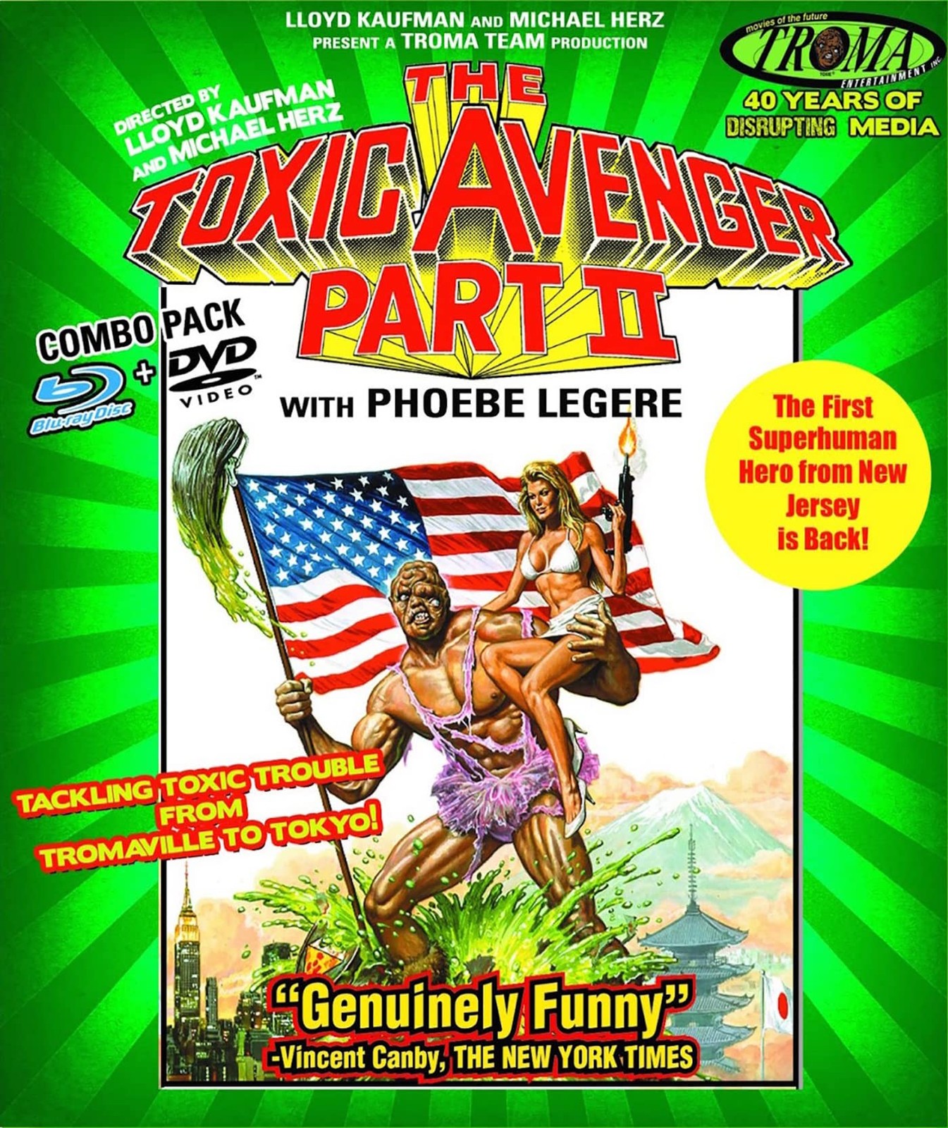 The Toxic Avenger Part II Remastered (Blu-ray + DVD Combo) (Blu-ray) Ron Fazio