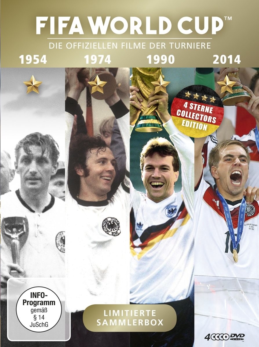 FIFA World Cup 54-74-90-14 - Die offiziellen Filme der Turniere (DVD) diverse