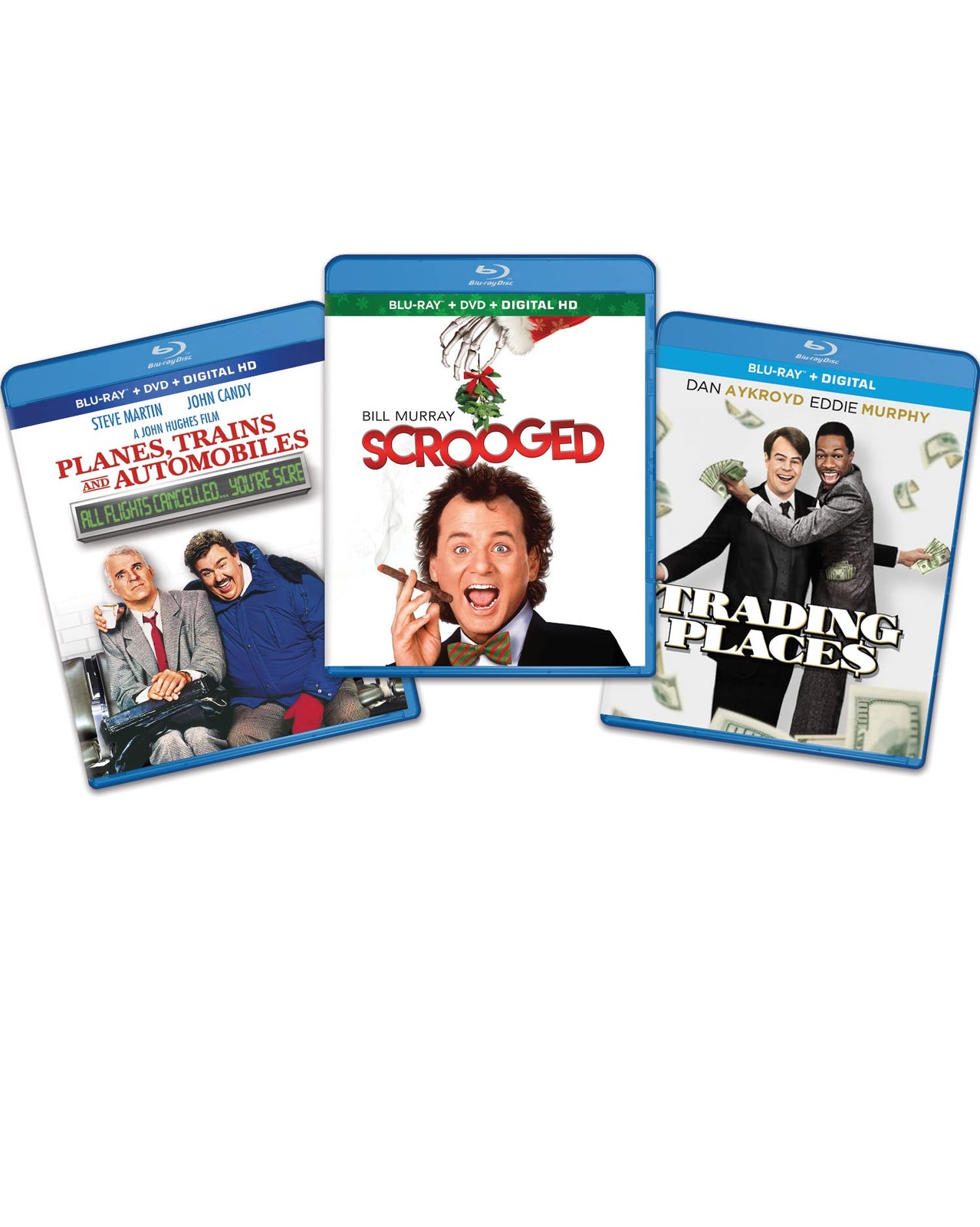 Holiday Laughs 3-Movie Bundle (Blu-ray) John Candy Steve Martin Bill Murray
