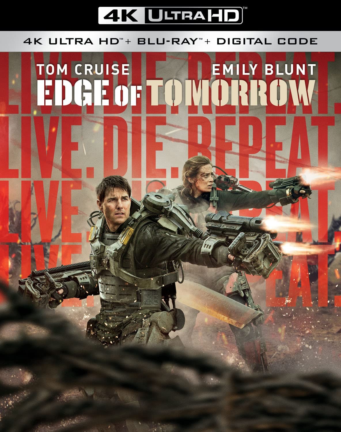 Live Die Repeat: Edge of Tomorrow (4K Ultra HD) (4K UHD Blu-ray) Tom Cruise