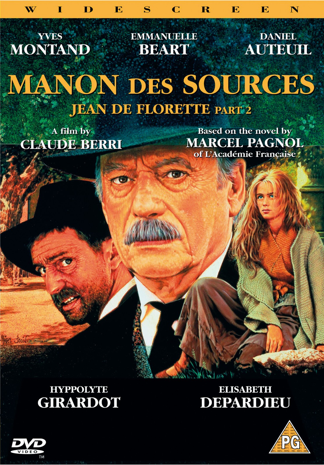Manon Des Sources (DVD) Yves Montand Emmanuelle Béart Daniel Auteuil Andre Dupon