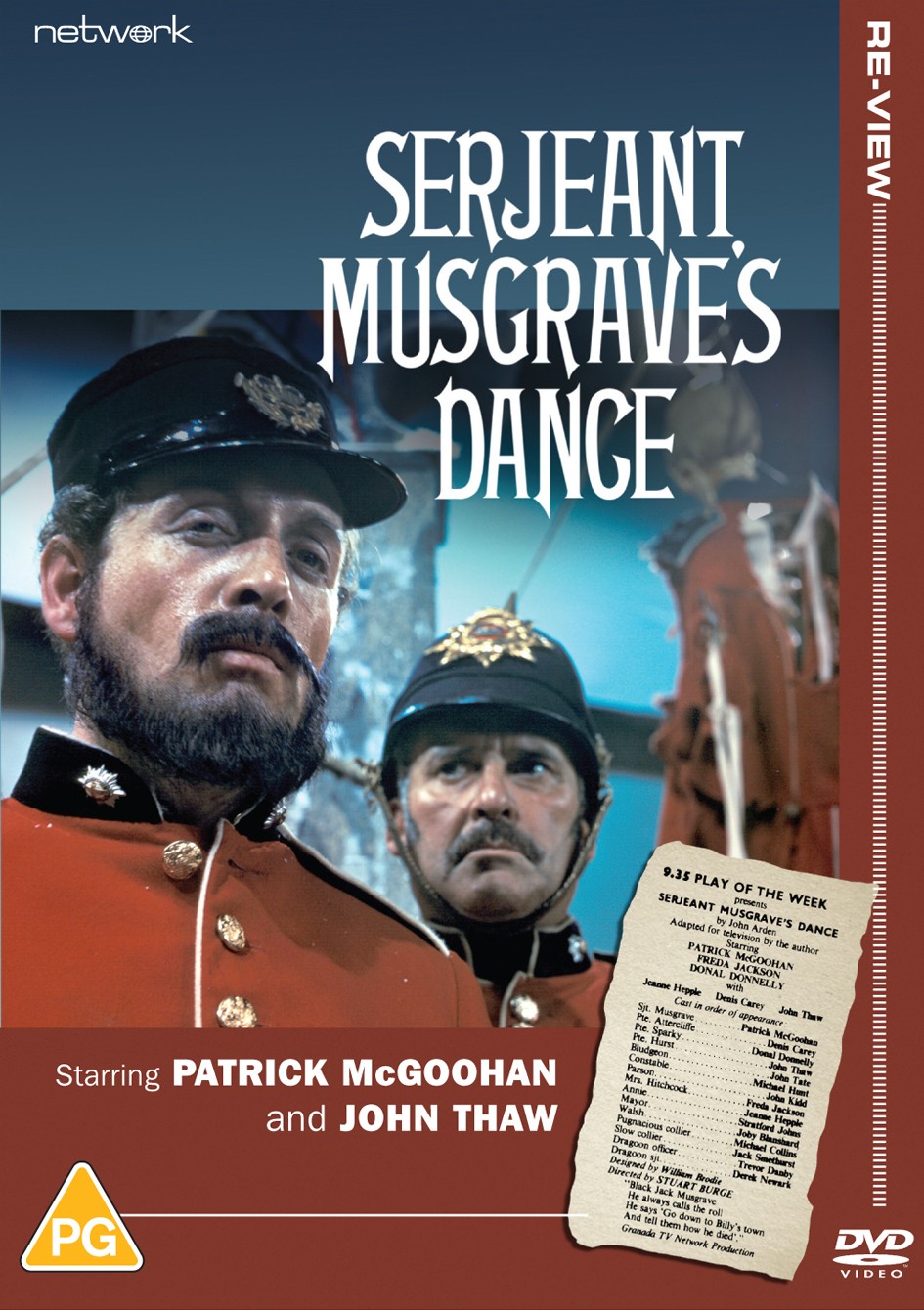 Serjeant Musgrave's Dance (DVD) Patrick McGoohan John Thaw John Kidd Denis Carey