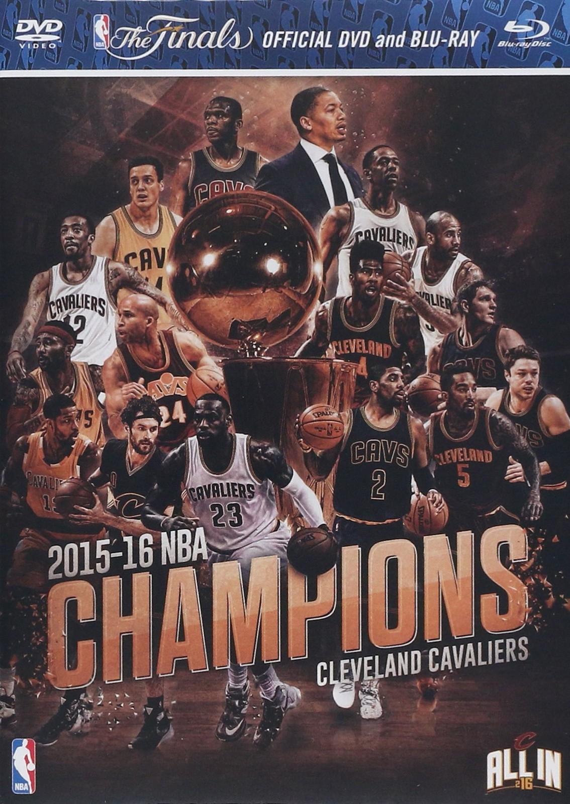 2016 NBA Cleveland Cavaliers Champions DVD and Blu-ray (DVD) Cleveland Cavaliers