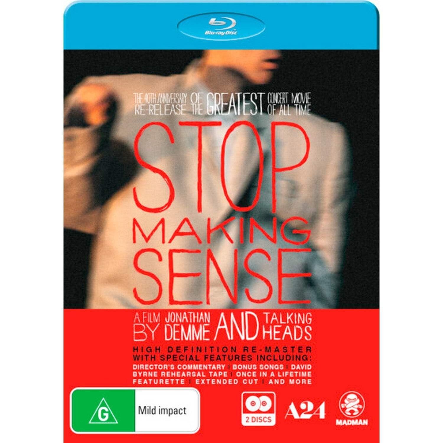 Talking Heads: Stop Making Sense Blu-ray   40th Anniversary Special Ed (Blu-ray)