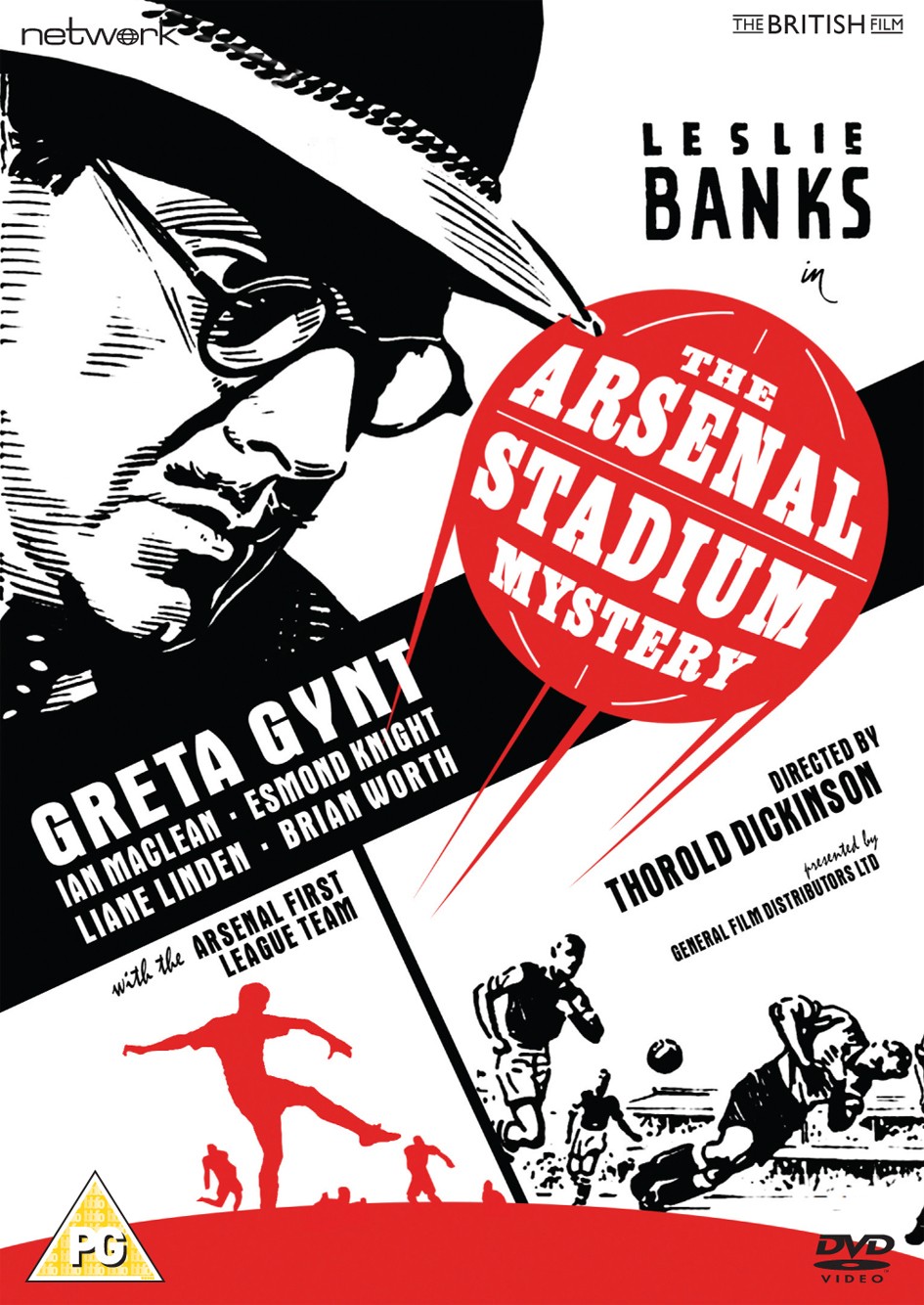 The Arsenal Stadium Mystery (DVD) Wyndham Goldie Liane Linden Richard Norris