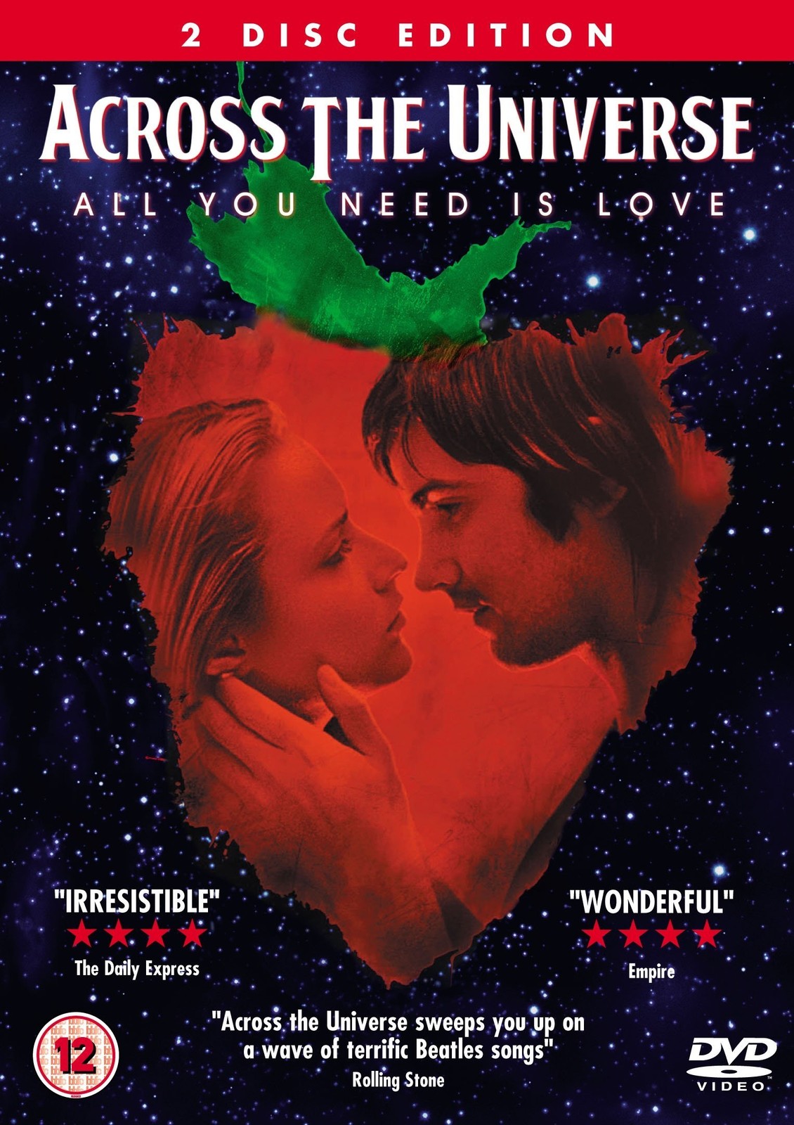 Across the Universe (DVD) Evan Rachel Wood Bono Jim Sturgess Salma Hayek