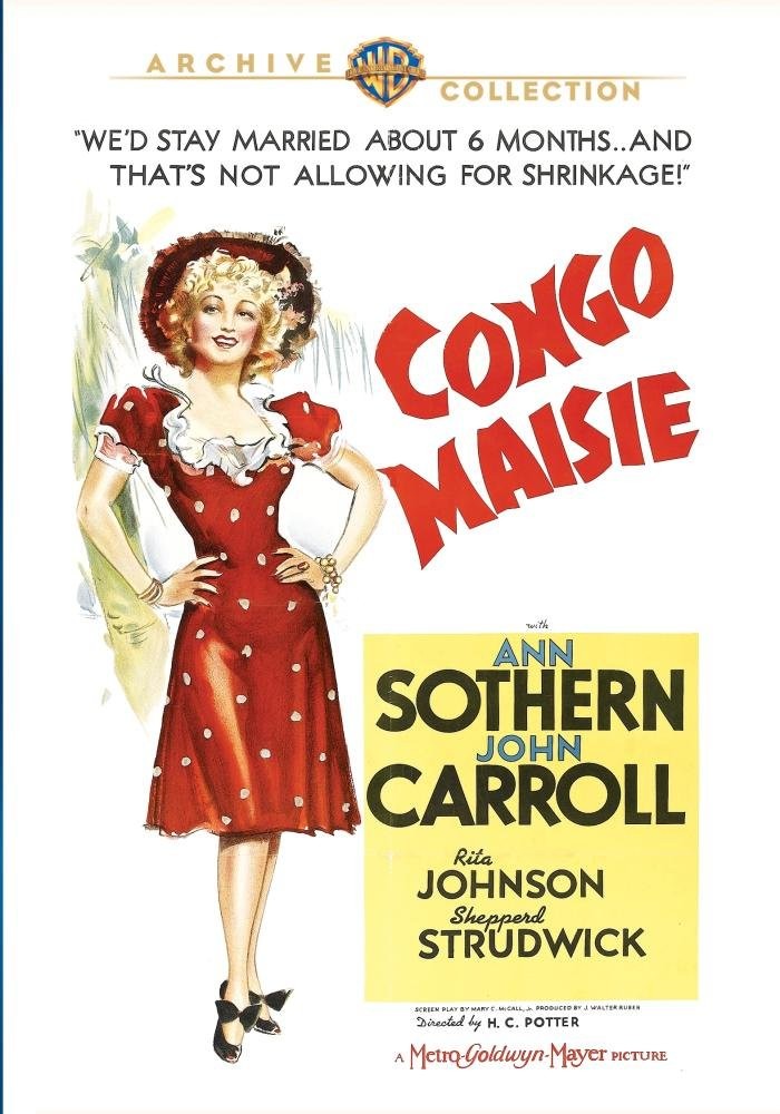 Congo Maisie (DVD) Ann Sothern Rita Johnson Shepperd Strudwick John Carroll