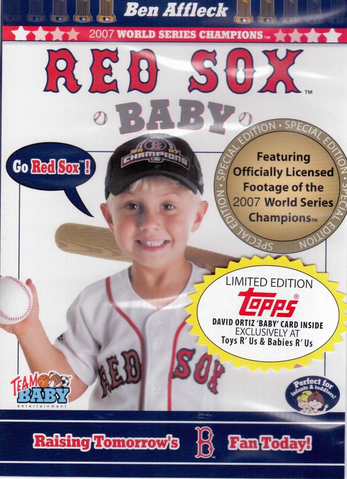 Red Sox Baby & David Ortiz Topps Baby Card (DVD)