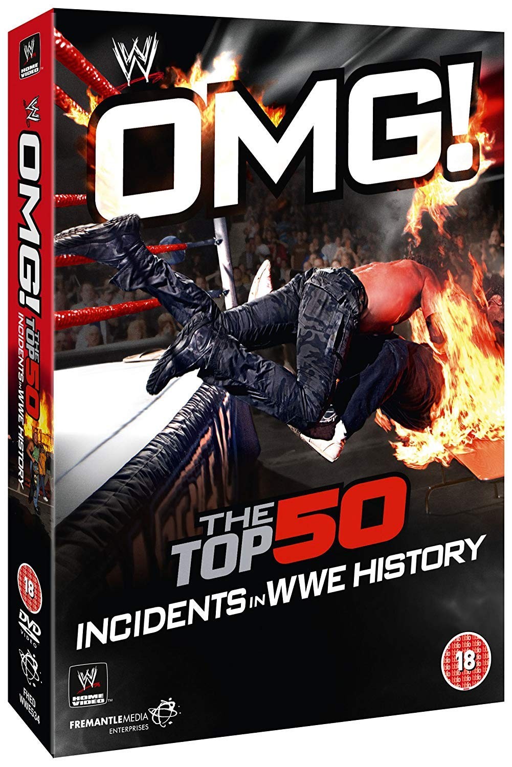 WWE: OMG! - The Top 50 Incidents In WWE History (DVD) The Undertaker Mick Foley