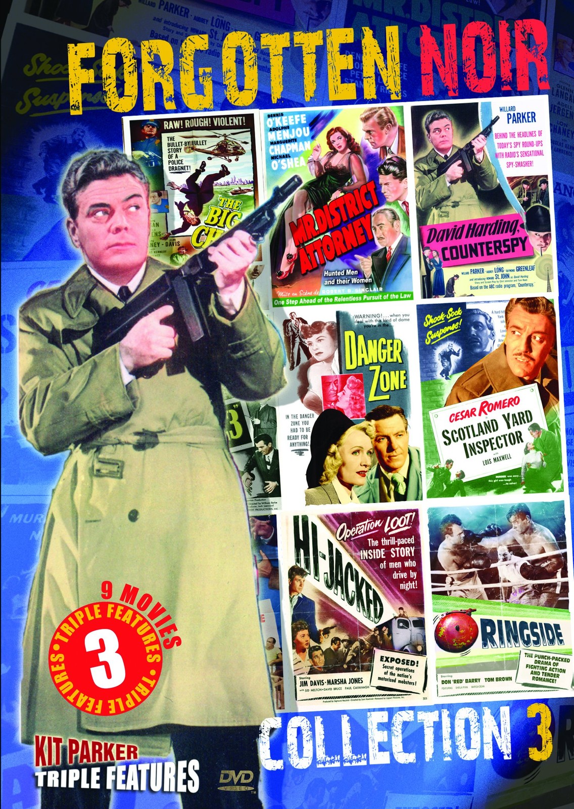 Forgotten Noir Collector's Set 3 (DVD) Willard Parker Audrey Long Hugh Beaumont