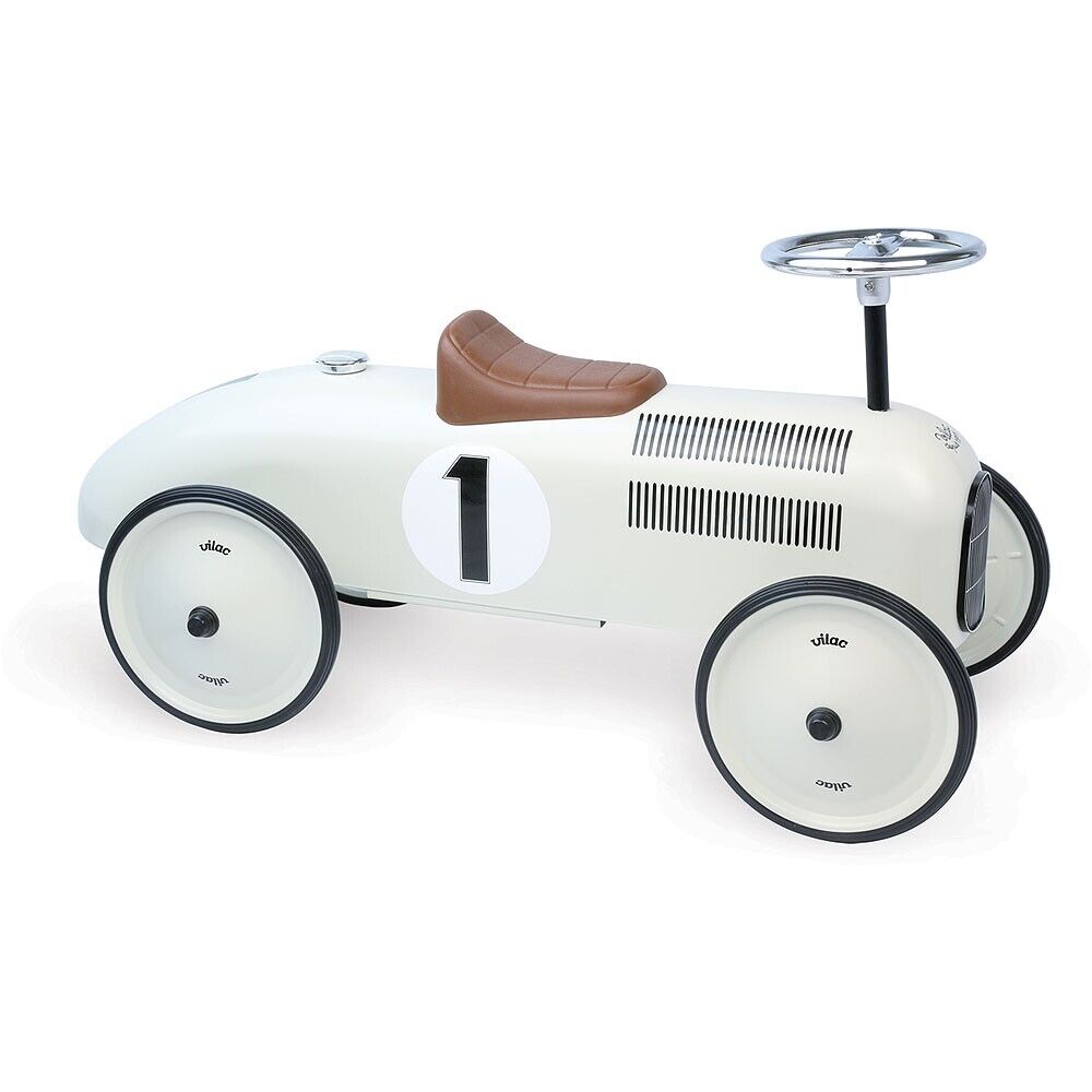 Porte Auto Vintage Bianco In Metallo - Vilac 1102